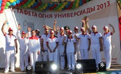 Алия Иксанова стала почетным факелоносцем Эстафеты Огня Универсиады-2013 Алия Иксанова стала почетным факелоносцем Эстафеты Огня Универсиады-2013